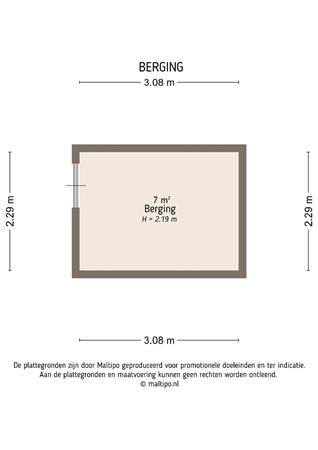 Floorplan - Lage Huis 14, 4153 CV Beesd